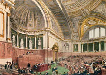 Der Senatssaal im Palais du Luxembourg, Paris